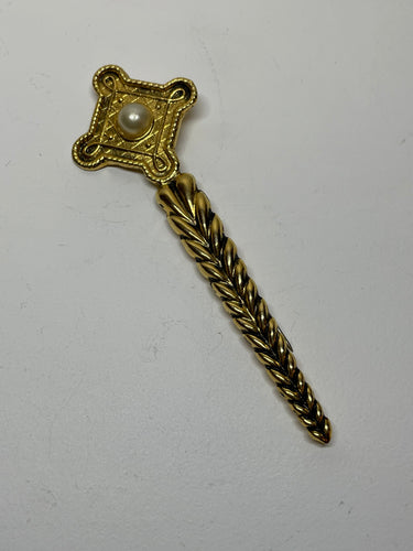 Gold & Pearl Sword Brooch Bloomers and Frocks